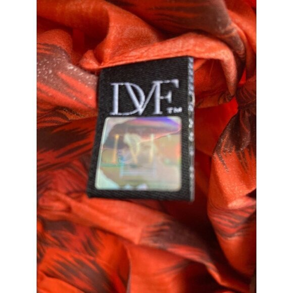 Diane von Furstenberg DVF Hoya Tiger Button Short Sleeve Shirtdress Sz 0 - Picture 7 of 8